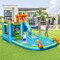 Inflatable Slide Bouncer With Pool Basketball Hoop Climb Bounce 3-10 Years Blue Orange Yellow